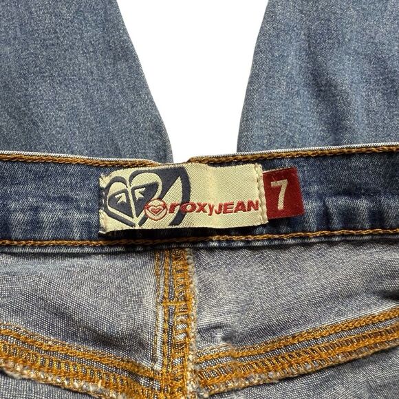 Vintage Roxy Jeans Blue Low Rise Junior Sz 7 - Picture 8 of 12